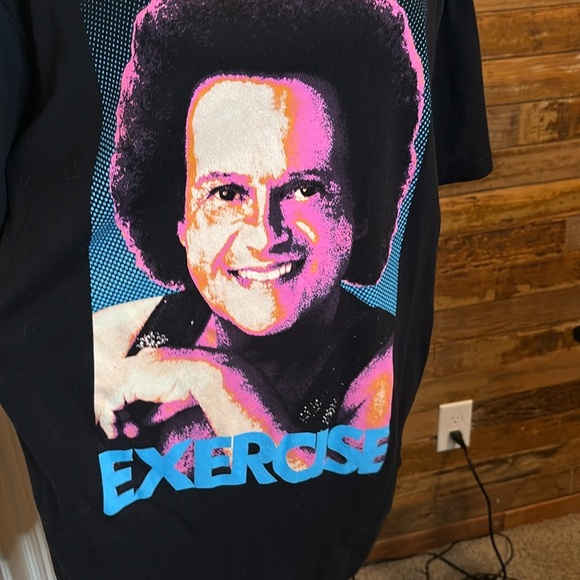 Tops - Novelty Richard Simmons Exercise tee